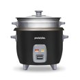 thumbnail image 1 of Proctor Silex Rice Cooker & Food Steamer, 6 Cups Cooked (3 Cups Uncooked), Includes Steam and Rinsing Basket, Black (37510), 1 of 8
