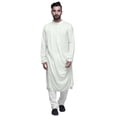 thumbnail image 1 of Atasi Solid Mens Kurta Cowl Drape Rayon Slub Festive Clothing Wear, 1 of 7