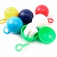 thumbnail image 3 of Disposable Rain Ponchos with Ball Storage Box Foldable Emergency Raincoats Rain Gear for Walking Hiking Camping, 4pcs, Random Color, 3 of 3