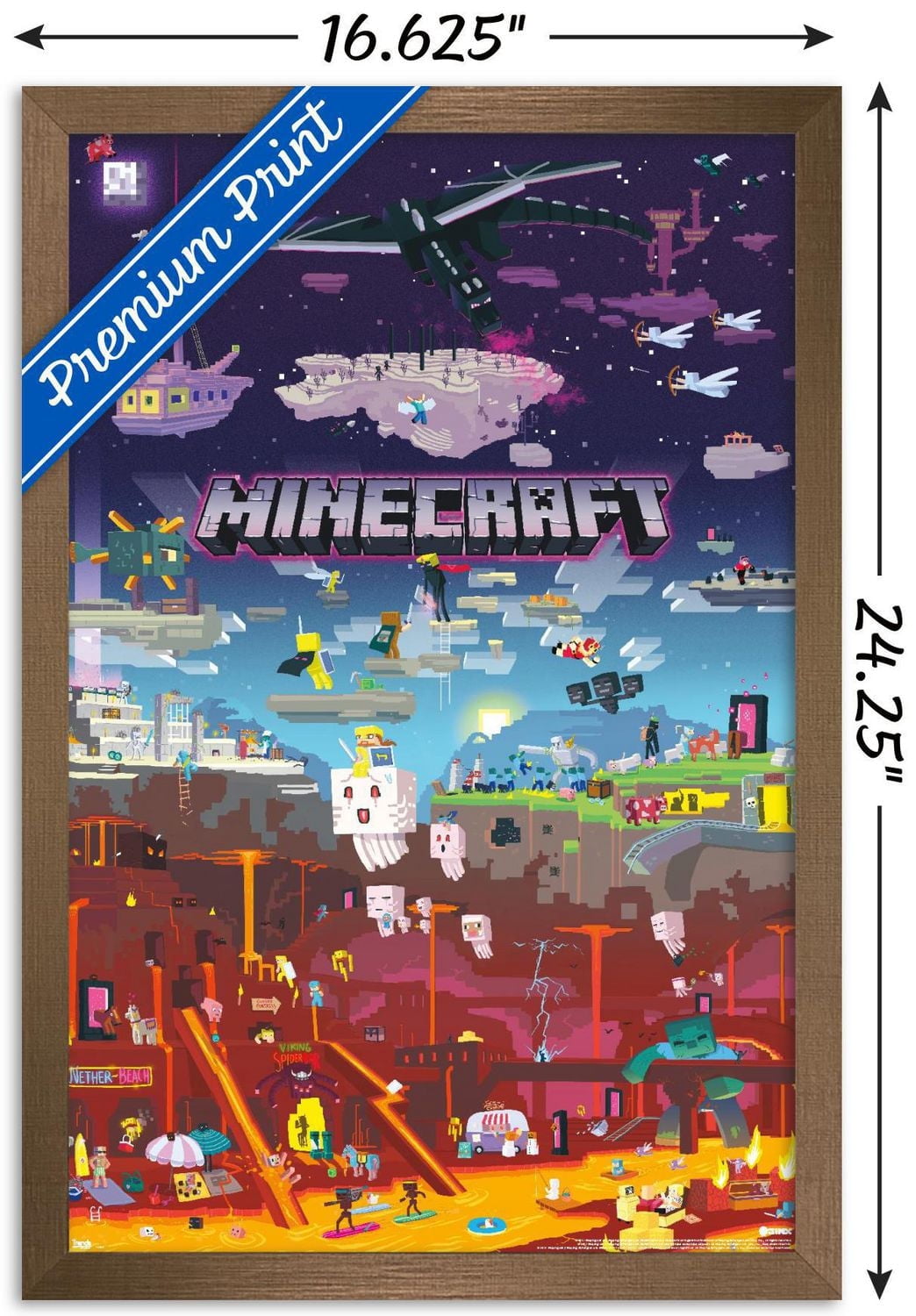 Minecraft - World Beyond Wall Poster