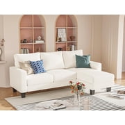 Homall Convertible Sectional Sofa Couch for Living Room, 3 Seats L-Shaped Couch with Reversible Chaise, Small Sofa for Apartment