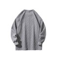 thumbnail image 3 of RXIRUCGD Homme Couleur Unie Design Losange Sweat à Capuche Manches Longues, Gris, Taille : m, 3 of 8