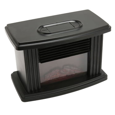 Electric Fireplace Heater, Small Electric Fireplace Portable Fireplace Stove With Remote Control, 3D Simulated Flame Freestanding Electric Stove Heater For Indoor Outdoor Home Use