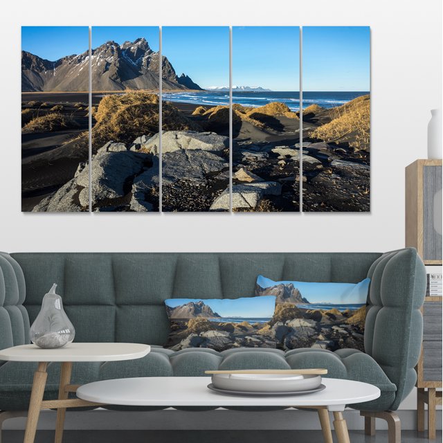 Rocky Stokksness Iceland - Landscape Canvas Art Print