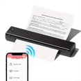 thumbnail image 2 of Portable Wireless Thermal Mobile-Printer - M08F Compact Inkless Printer For Travel,, 2 of 4