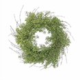 thumbnail image 2 of Couronne de Printemps Artificielle Inspirée de la Nature, Vert 24 Pouces, 2 of 3