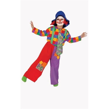 Dress Up America 584-L Colorful Boys Clown - Large 12-14