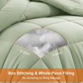 thumbnail image 2 of All Season Queen Comforter Set Soft Quilted Down Alternative Comforter+ Pillow Shams with Corner Tabs Winter Summer Warm Fluffy Machine Washable (Queen ), 2 of 7