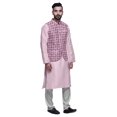thumbnail image 2 of Atasi Indian Traditional Kurta Churidar Pajama Set With Nehru Jacket For Men, 2 of 3