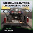 thumbnail image 3 of Elevate Outdoor Truck 3 Ladder Rack Steel Pickup Bed Cargo Carrier System, Black, 3 of 9