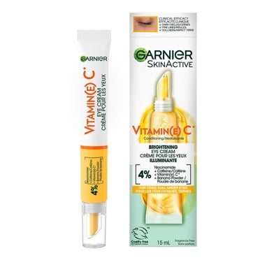 Garnier Crème pour les Yeux à la Vitamine C, Crème pour les Yeux Illuminante