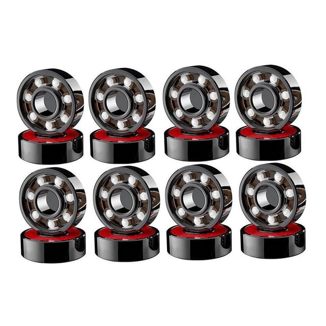 16 Pcs Roulements en Céramique Haute Vitesse Résistants à l'Usure pour Skate Skateboard Roue