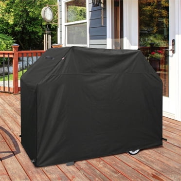 Expert Grill 60” Cover, Abrasion & Water Repellent Fabric, Black PVC., Fits most 3-4 Burner Grills, Size: 60" W x 18" D x 43" H