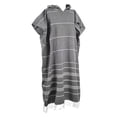 thumbnail image 2 of Transemion Turkish Cotton Surf Poncho Soft Quick-Drying Towel For Beach And Bath Designed For Beach Or Pool Dark grey, 2 of 6