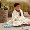 thumbnail image 4 of Bare Home Microplush Fleece Blanket - 300 GSM - Fuzzy Microfleece - Soft & Plush - Kid Size, Vanilla, 4 of 5
