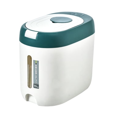 EGNMCR Contenants de Rangement Hermétiques Distributeur de Riz, Couvercle Seau à Riz pour Céréales Grains Farine Haricots de Riz Nourriture pour Animaux de Compagnie Comptoir Grand Contenant de Rangement pour Riz avec Couvercle, Résistant Ménager Céréales Rangement de Riz
