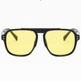 thumbnail image 2 of Lunettes de Soleil Polarisées Hommes Femmes Mode Protection Classique Monture Ronde Lunettes de Soleil Lunettes de Soleil Femmes Lunettes Anti-Lumière Bleue pour Femme Jaune, 2 of 4