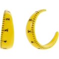 thumbnail image 2 of Betsey Johnson Boucles d'Oreilles Créoles Règle Jaune, 2 of 2
