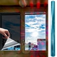 thumbnail image 4 of Film pour Fenêtre Réfléchissant Unidirectionnel pour Bloquer le Soleil, Contrôle de la Chaleur avec Protection UV, Installation à Adhérence Statique Sans Colle, Trousse Améliorée pour Fenêtres de Bureau Ou de Maison, 4 of 9