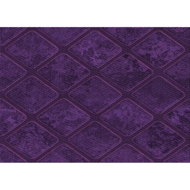 Ahgly Tapis Rectangulaire Lavable en Machine Intérieur Transitionnel Violet Foncé, 5 Pieds x 8 Pieds