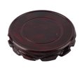 thumbnail image 1 of Round Wooden Base, Multifunctional Home Decoration Display Stand Retro Carving Elegant Beautiful  For Gift For Home Decoration Inner Diameter 13 Height 2.5 Cm, 1 of 8