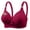 Wine#packs bras for women, variant on FAVIPT Comfy Bras for Women Floral Print Wireless Bralettes Push Up Soft Underwear Breathable Daily Senior Bra 2025 Green,L