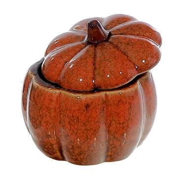 Pot À Boisson En Porcelaine En Forme De Citrouille (Orange)