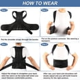 thumbnail image 2 of Tignapoo Neoprene Back Support Posture Corrector for Men and Women - Adjustable Black Brace for Improved Alignment and Pain Relief - Sizes S to 3XL Available, 2 of 6
