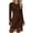 Coffee, variant on Womens Sweater Mini Dress Long Sleeve Crewneck Tassel Hem Short Dress Casual Fringe Bodycon Ribbed Knit Dresses Dress for Graduation for Women Navy S