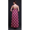 thumbnail image 4 of Bimba Rayon Floral Printed Spaghetti Strap Sleeveless Womens Cami Maxi Slip Swing Dress-XSmall, 4 of 4