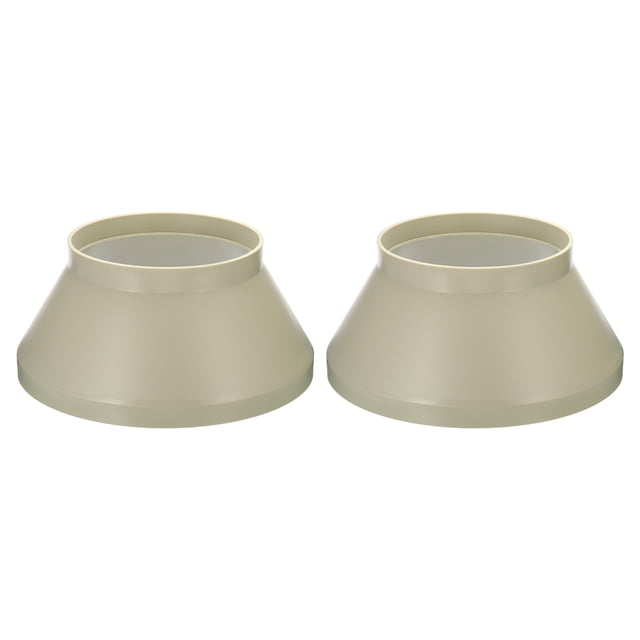 Unique Bargains 12' to 8' Duct Reducer Connector Ventilation Tube Increaser Adapter Beige 2 Pack
