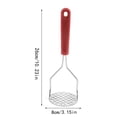 thumbnail image 2 of Garlic and Potato Masher for Kitchen Use – Stainless Steel Pressed Potato Masher Puree Maker Household Potatoes Crusher Potatoes Pusher Gadget for Smooth Mash and Puree, 2 of 6
