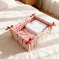 thumbnail image 4 of Fasiaou Desktop Storage Basket Organizer for Snacks Sundries and Cosmetic Items with Compact Design for Tidy Space,Red, 4 of 6