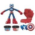 thumbnail image 3 of Play-Doh Marvel Captain America Stamping Shield Action Figure Playset, 3 of 8