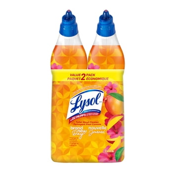 Lysol® Toilet Bowl Cleaner - Twin Pack, Brand New Day™ Mango & Hibiscus