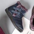thumbnail image 3 of CEHVOM Women Winter Solid Color Keep Warm Ankle Shoes Plus Velvet Boot Flat Snow Boots, 3 of 3