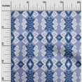 thumbnail image 1 of oneOone Cotton Poplin Fabric Diamond & Swirl Ikat Printed Craft Fabric BTY 42 Inch Wide, 1 of 4