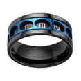 thumbnail image 2 of Creative Rings 9mm Wide for Men Women High Polished Stainless Steel fidgets Rings Party Wedding Engagement Gift, 2 of 5