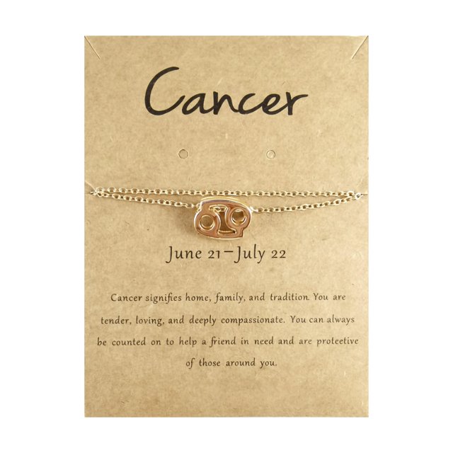 EGNMCR Socquette des Douze Constellations en Alliage Carte des 12 Constellations Socquette une Socquette