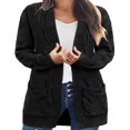 thumbnail image 4 of Cardigan Long en Maille Épaisse pour Femmes avec 2 Poches, 4 of 6
