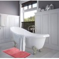 thumbnail image 4 of 1 Small Clara Clark Bath Mat Bathroom Rug - Absorbent Memory Foam Bath Rugs - Non-Slip, Thick, Cozy Velvet Feel Microfiber Bathrug, Plush Shower, Toilet- Floor Bathmats Carpet - Pink - 17"x24", 4 of 4