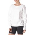 thumbnail image 3 of Hanes Chandail en Molleton Col Rond ComfortSoft EcoSmart pour Femmes, G, Blanc, 3 of 3