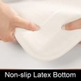 thumbnail image 3 of ORUYROP Memory Foam Bath Mat Large Size, Soft and Comfortable, Super Water Absorption, Non-Slip, Thick, Machine Wash, Easier to Dry for Bathroom Floor Rug (55.1 x 24 Inch, Cream), 3 of 7