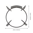 thumbnail image 2 of SKISUNO 1Pcs Gas Cooker Bracket Black Square High Duty for Gas Stove Accessories, 2 of 5