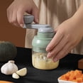 thumbnail image 2 of Manual Garlic Chopper and Vegetable Dicer Portable Food Processor for Onion Nut Meat Fruit Potato and More, 2 of 7