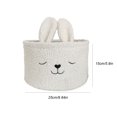 thumbnail image 3 of PRETXORVE Happy Easter Bunny Long Ears Easter Basket Buckets Easter Children Storage, 3 of 6