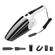 RRJ Automotive Vacuum Cleaner, 120W High-Power Strong Suction, Dry And Wet Dual Use Car Vacuum, Portable Car Interior Cleaner for Seats Floor Mats Trunk, Corded Lighter Powered Vehicle Vacuum