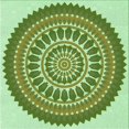 thumbnail image 1 of Ahgly Tapis d'Intérieur Lavable en Machine Carré Vert Clair, 8 Pieds Carré, 1 of 7