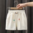 thumbnail image 2 of RIJOPUTY Shorts Garçon Taille 7 Shorts Athlétiques pour Garçons Shorts Rouges Shorts de Vélo avec Poches Vêtements Bébé Garçon 3 Mois Vêtements Garçon de 8 Ans Vêtements Garçon Taille 4, Blanc 9-10 Ans, 2 of 9