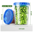 thumbnail image 3 of 12 Pack-33oz Set, Plastic Food Storage Containers with Twist Top Lids, BPA Free Stackable Soup Containers for Overnight Oats/Salad/Leftover/Soup/Ice Cream, 3 of 8